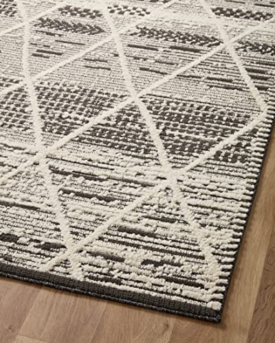 Loloi II Fabian Charcoal/Ivory 7'-10" x 10' Area Rug