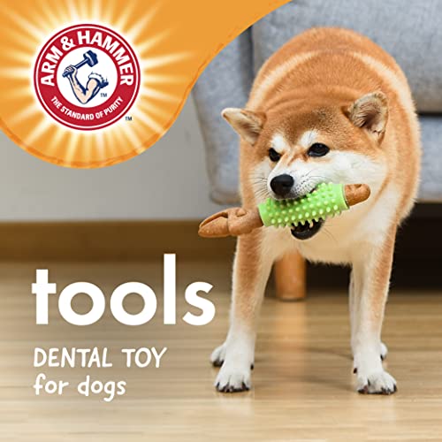 Arm & Hammer for Pets Chew Tools Collection: Wood Blend Wrench Chew Toy for Dogs | Compressed Wood Dog Chew Toys with Baking Soda, Safer & Durable Alternative to Chewing Sticks 8 Inch