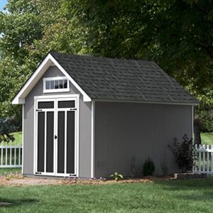 Handy Home Products Tribeca 10x12 Do-It Yourself Wooden Storage Shed with Floor