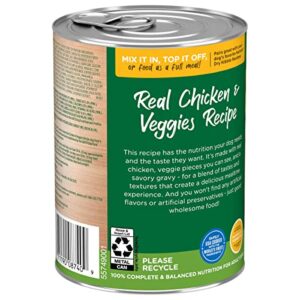 Rachael Ray Nutrish Chunks in Gravy Wet Dog Food Real Chicken & Veggies Recipe, 13 Ounce (Pack of 12)