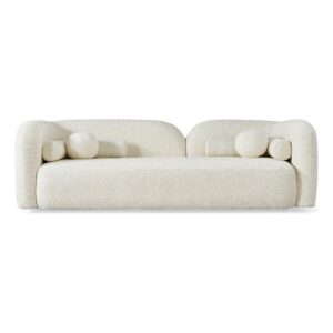 ashcroft furniture co bodur japandi style luxury modern ivory boucle fabric curvy arm couch