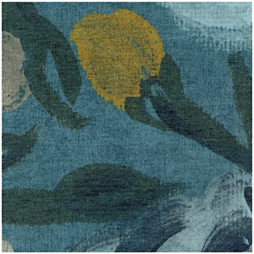 RUGGABLE Washable 3x5 Area Rug, Camellia Midnight, Premium Rugs for Living Room, Bedroom, Kitchen, Office, Classroom with Gripper Non Slip Pad