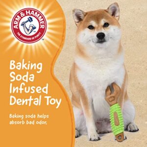 Arm & Hammer for Pets Chew Tools Collection: Wood Blend Wrench Chew Toy for Dogs | Compressed Wood Dog Chew Toys with Baking Soda, Safer & Durable Alternative to Chewing Sticks 8 Inch