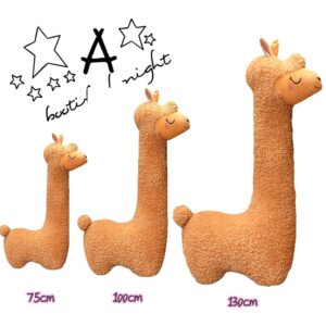 Sejiarep Alpaca Llama Plush Pillow - 51" Giant Alpaca Plush Long Body Pillow - Wife Girl Girlfriend Birthday Valentine's Day Children's Women's Day Gift, Brown