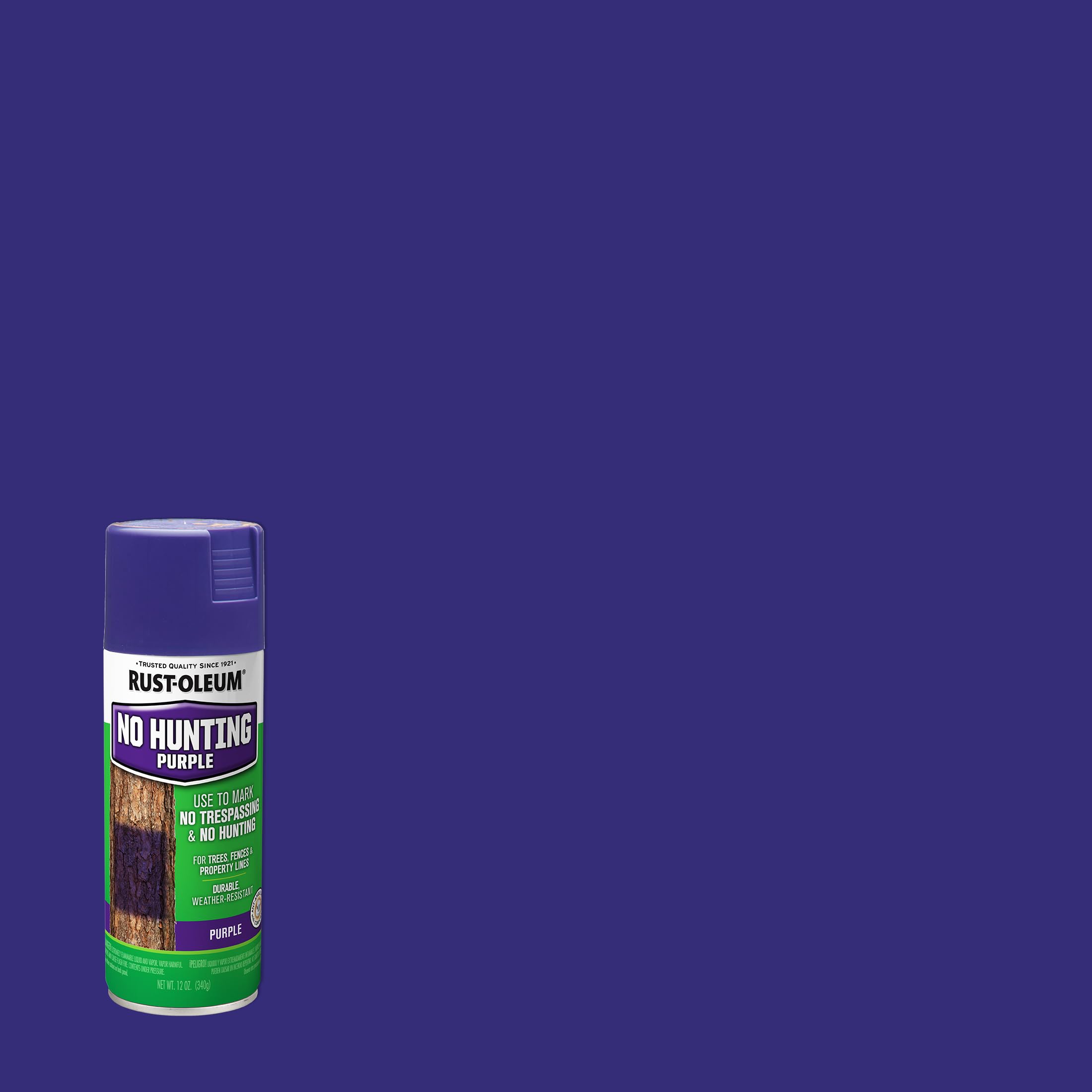 Rust-Oleum 270970-6PK Specialty No Hunting Purple Spray Paint, 12 oz, 6 Pack