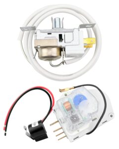 2198202 cold control thermostat w10822278 defrost timer w10225581 bimetal thermostat refrigerator defrost complete kit fit for whirlpool kenmore refrigerators