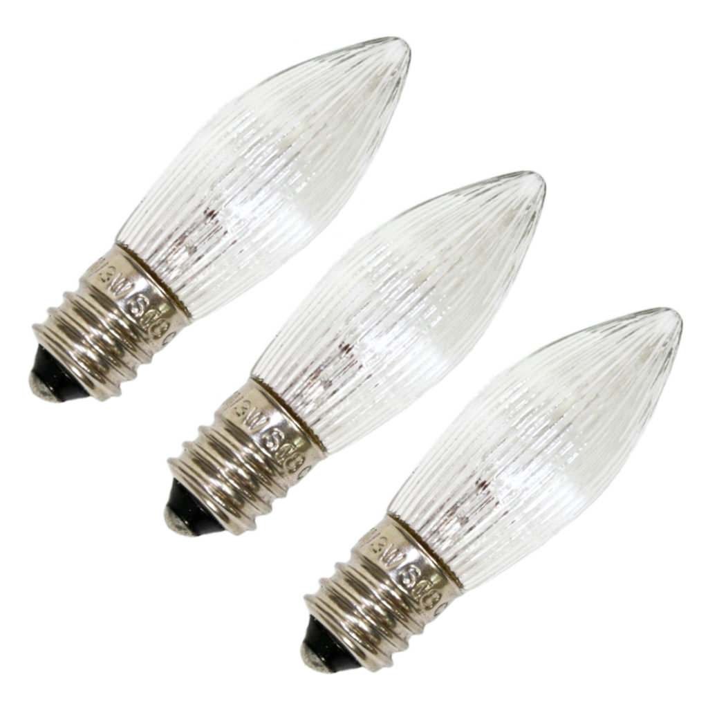 Star Trading 907554-3 watt 17 volt European Special Screw Base Clear (3 pack)