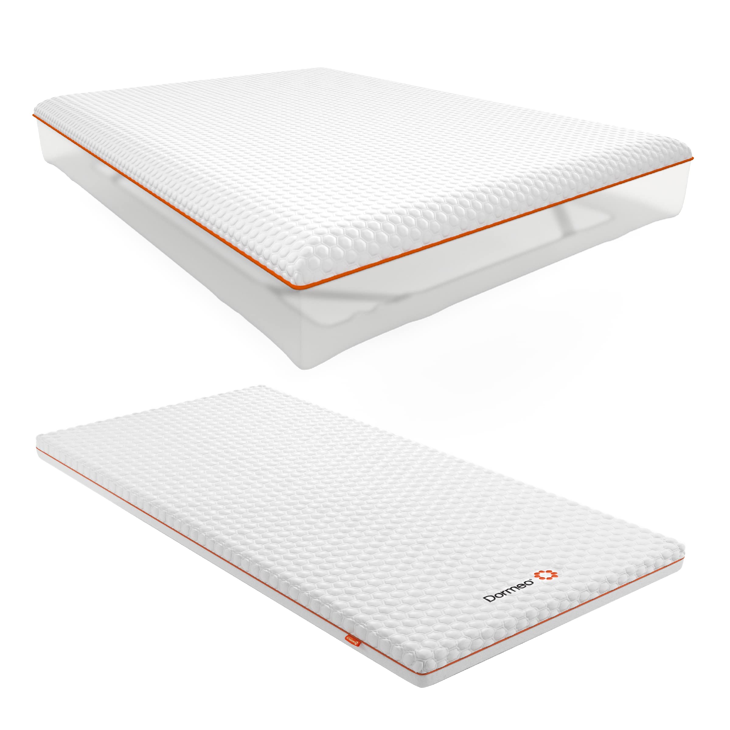 Dormeo Twin Mattress Topper and Premium Waterproof Mattress Protector Bundle