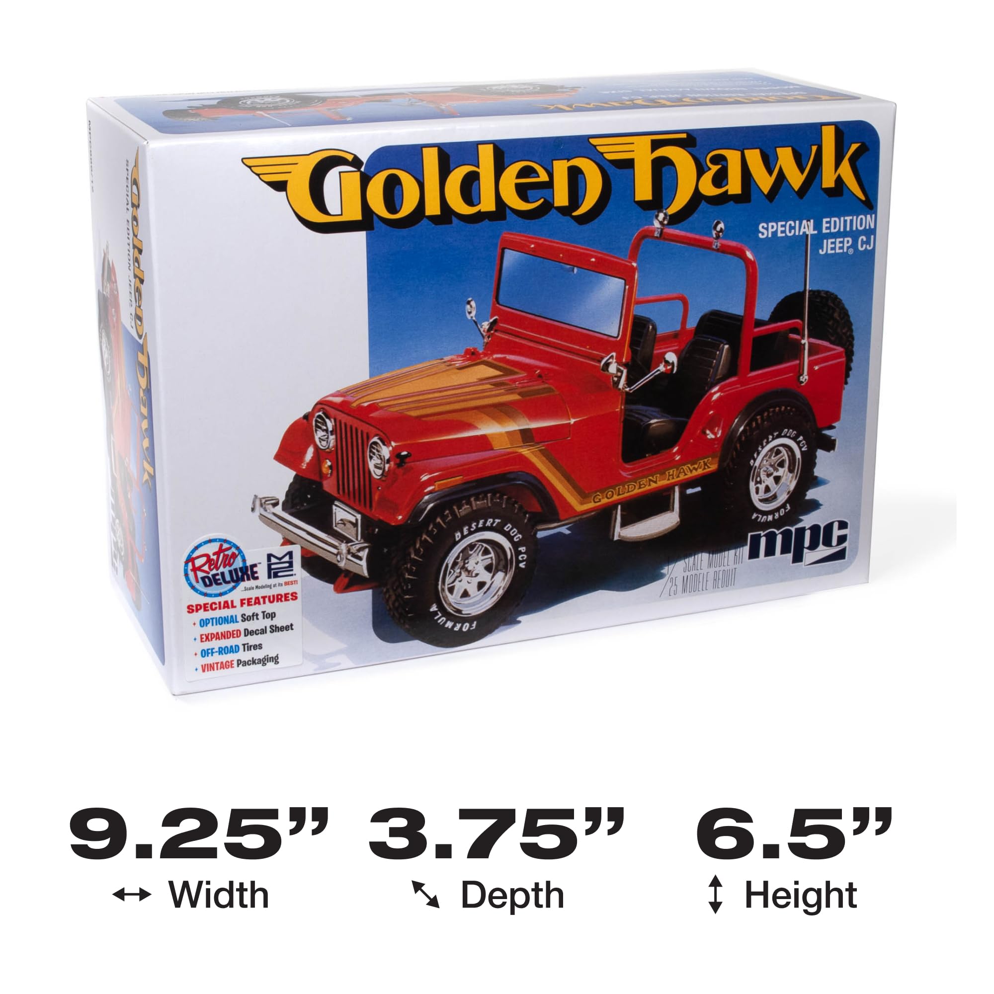 MPC 1981 Jeep CJ5 Golden Hawk 1:25 Scale Model Kit