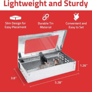 Mouse Trap Multi-Catch and Release Humane with See-Through Window Lid, Non-Lethal Mouse Traps for Indoor and Outdoor Use, Catches Up to 30 Mice, (12 Pack)