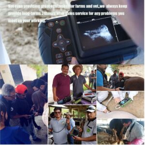 DAWEI S1 Veterinary Portable Ultrasound Machine for Pregnancy Vet Handheld Scanner B-Ultra Sound with Probe for Horse,Cattle,Pig,Goat,Dog,Cat