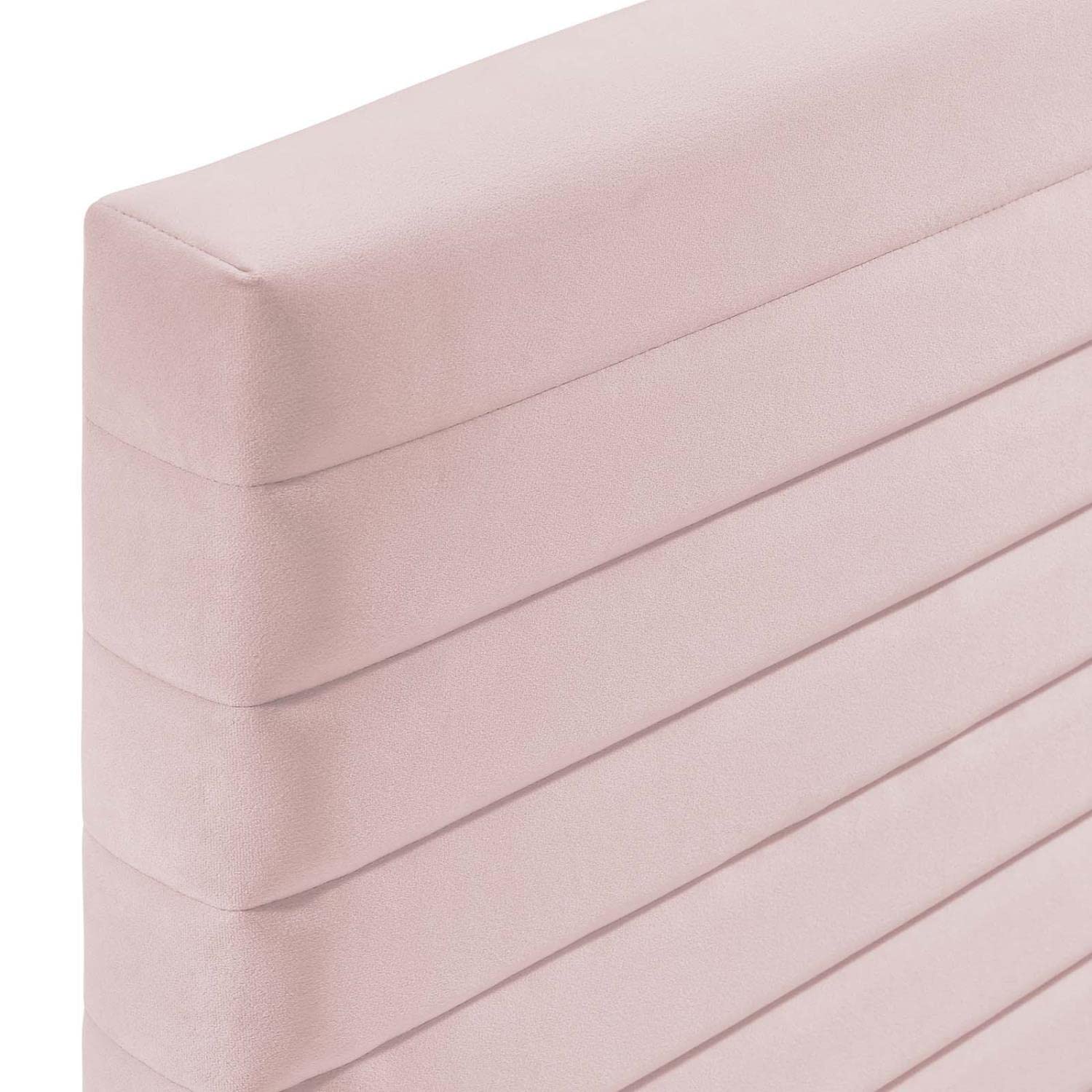 Modway Tranquil Performance Velvet Full/Queen Headboard in Pink