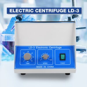 Dawot 50ml x 6 Desktop Lab Centrifuge Machine 4000rpm Electric Centrifuga Machine w/Timer & Speed Control 110V Centrifugadora De Plasma for Plasma PRP Blood PRP