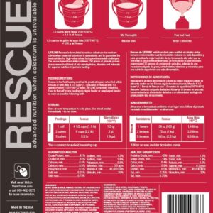 LIFELINE® Rescue 150g High-Level Colostrum Replacer for Calves | 8 Feedings - 8.8 lb Pail