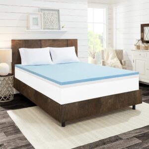 dream serenity comfortduo 4" customizable memory foam mattress topper twin