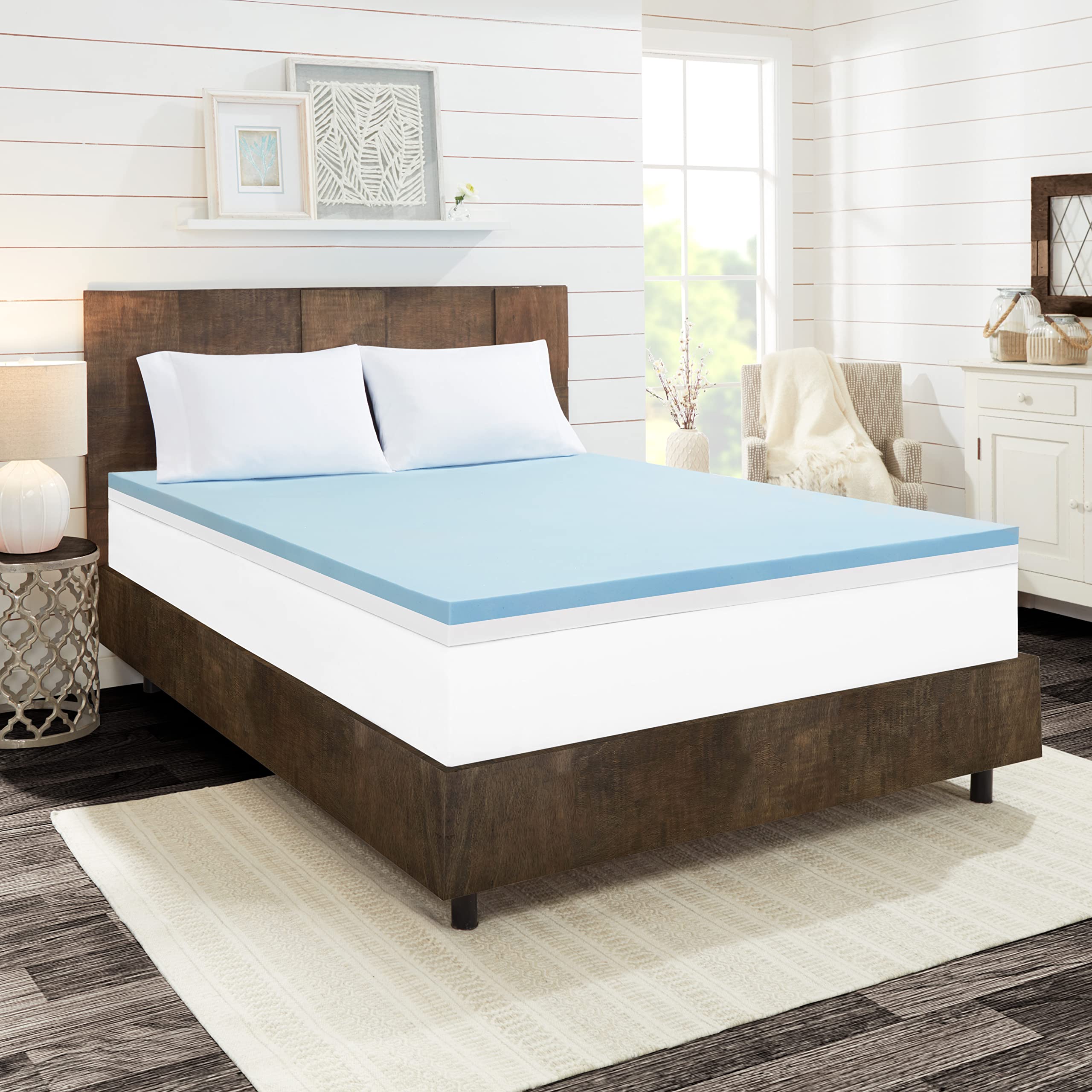 Dream Serenity ComfortDuo 4" Customizable Memory Foam Mattress Topper Twin