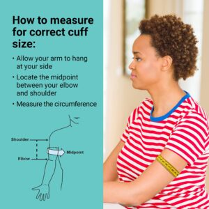 A&D Medical Replacement Blood Pressure Cuff - Wide Range (22-42 cm / 8.6-16.5" Range), ISO-Compliant BP Cuff Connector, for UA-611, UA-651, UA-651LBE, UA-767F & UA-767FAC BP Monitors