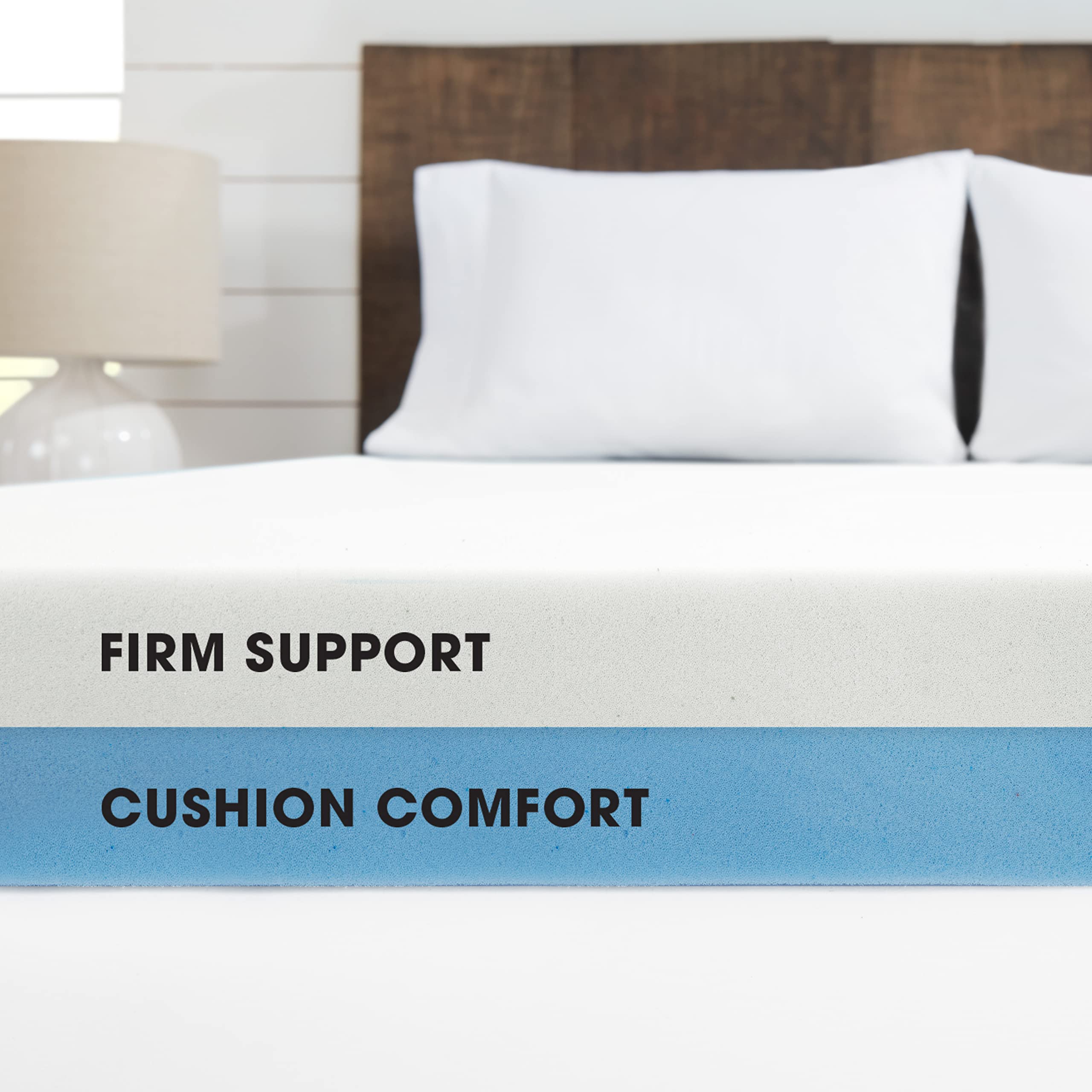 Dream Serenity ComfortDuo 4" Customizable Memory Foam Mattress Topper Twin