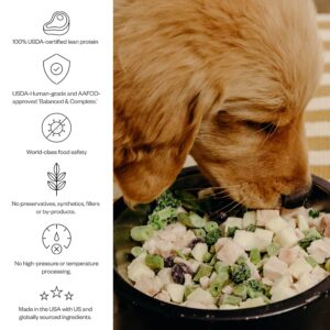 Maev Raw Dog Food for Puppies, Better Than Freeze Dried Dog Food, Flash Frozen Human-Grade Dog Food with USDA Chicken, Vitamin-Rich Organ Meat and Fresh Produce in Every Serving, 10 Pounds