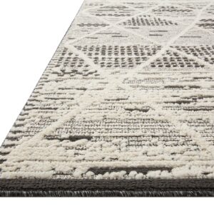 Loloi II Fabian Charcoal/Ivory 7'-10" x 10' Area Rug