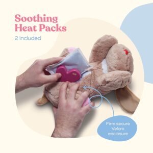 Heartbeat Plush Dog Toy - Heartbeat Helps for Dog Anxiety Relief and Calming Aid - Stuffed Dog Toys with 2 Disposable Heat Packs - Comfort Toy for Puppy Dogs Cats Pets -Plush Toys for Dogs