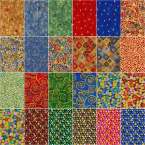 Gustav Klimt Multi Charm Square 42 5-inch Squares Charm Pack Robert Kaufman Fabrics CHS-1084-42