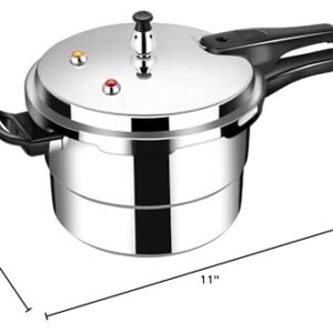 9.5 Quart Pressure Cooker Aluminum Alloy with Multiple Safety - Double Option Gas and Induction 26CM = 9 Liter + Extra Gasket