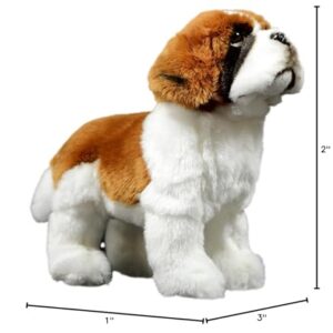 FRANKIEZHOU Saint Bernard Realistic Dog Stuffed Animal-Brown 10.24",Puppy Plush Toy, Dog Stuffed Animal,Soft and Durable, Toy for Boy,Girl Toys,Gifts for Kids, Pillow Gift,Home Decor,Hugging Toy