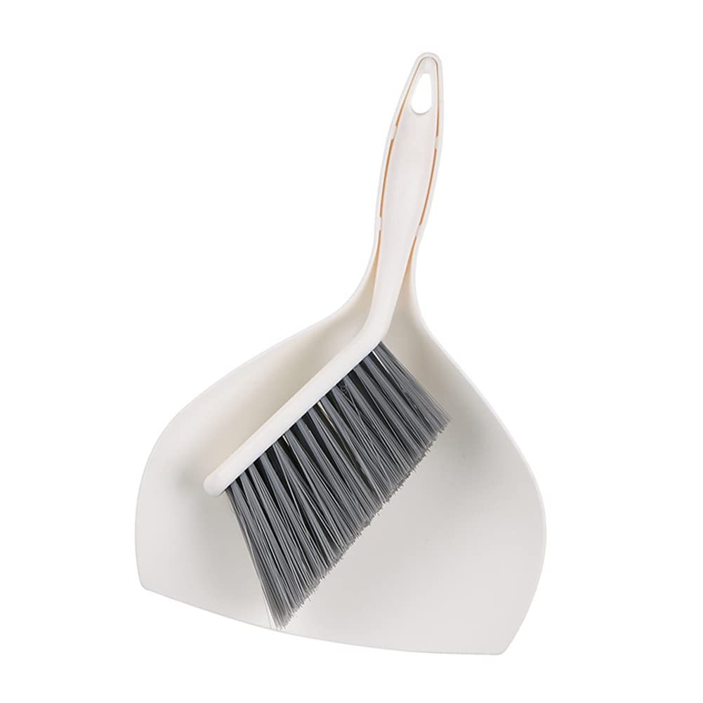 1 Set Mini Broom and Dustpan Set Small Dustpan and Brush Set Mini Hand Held Broom and Dustpan Set Small Dust Pans with Brush Set Dust Pan and Brush Set, Beige