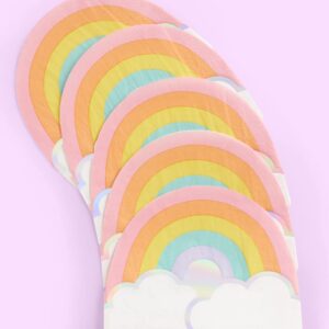 xo, Fetti Rainbow Napkins - 3-ply, 25 pcs | Happy Pastel Birthday Party Decorations, Cute Bachelorette Party, Cool Cake Plates, Unicorn Bday, Baby Shower