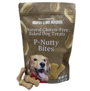 marcy's pet kitchen- all natural, crunchy, peanut butter dog treats - vet approved- homemade - vegan, gluten free, human grade ingredients - crunchy-made in the usa, healthy peanut butter dog treats