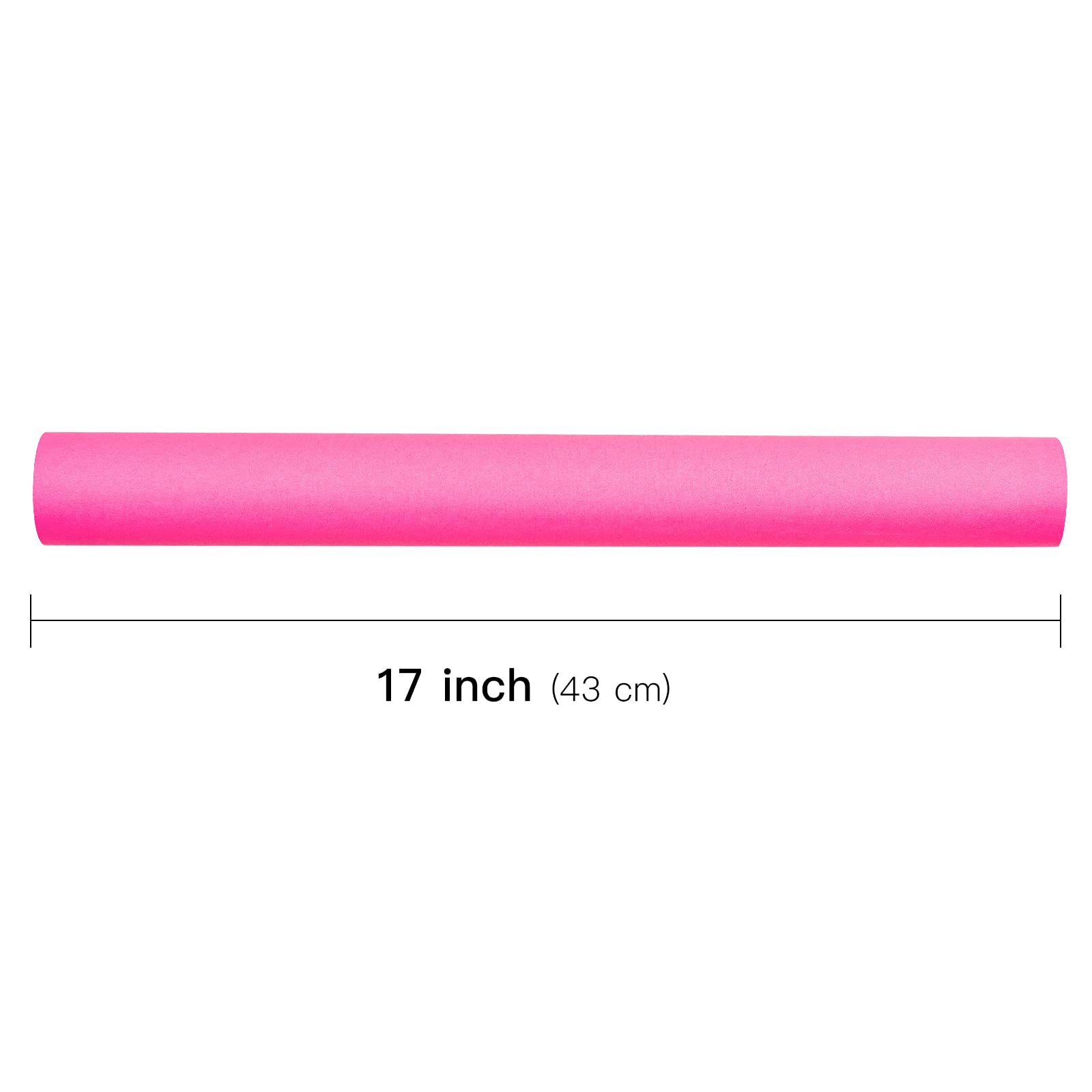 LeZakaa Pink Wrapping Paper Roll - Fluorescent Neon Solid Color Paper for Birthday, Valentine's, Mother's Day, Holiday - 17 inches x 32.8 Feet (47.23 sq.ft.)