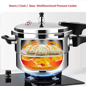 9.5 Quart Pressure Cooker Aluminum Alloy with Multiple Safety - Double Option Gas and Induction 26CM = 9 Liter + Extra Gasket