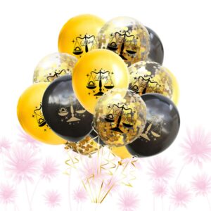 jojofuny Zodiac Wedding Graduation Supplies Black Party- Christmas Theme for Decorative Layout Balloon Prop, Decorations Xxcm, Pattern Golden Birthdayblack Ballons Libra Balloon, Sequins