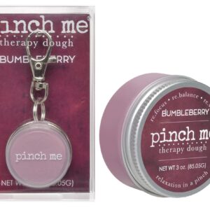 Pinch Me Therapy Dough Locket Combo - Holistic Aromatherapy Stress Relieving Putty – .3oz Clip-On Locket Scent + 3oz Dough BUMBLEBERRY