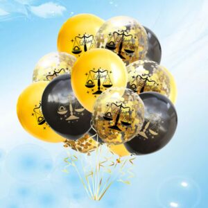 jojofuny Zodiac Wedding Graduation Supplies Black Party- Christmas Theme for Decorative Layout Balloon Prop, Decorations Xxcm, Pattern Golden Birthdayblack Ballons Libra Balloon, Sequins