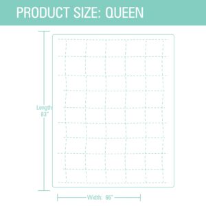 Cotton Queen Mattress Pad/Blanket, Also can be Used as Cover by ShieldLife, Cotton Blend Protection Mat for Queen Size Bed, Compatible with TheraMat Heated Mattress Pads, Made in Korea