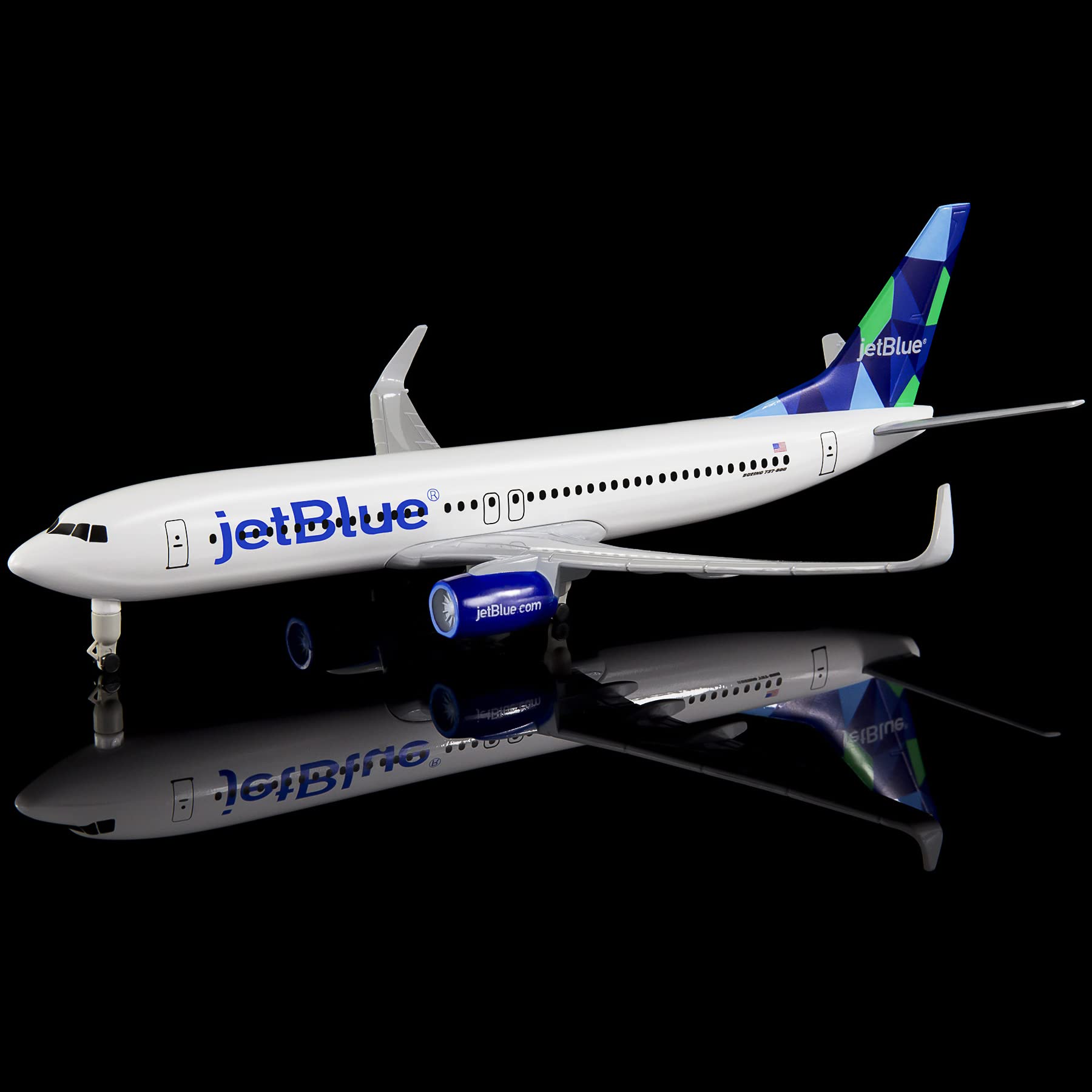 Busyflies 1:300 Scale Jetblue 737 Airplane Models Alloy Diecast Airplane Model