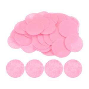 harfington 300pcs round felt circles, 50mm 2" pre cut felt craft pads non-woven mini felt fabric circles for diy sewing handcraft cut projects craft finishing, pink