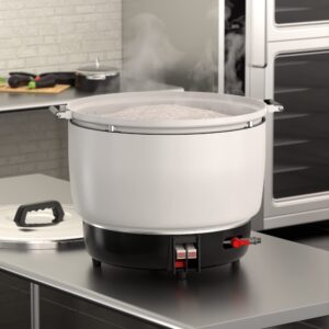 Krollen Industrial GRCLP Liquid Propane 110 Cup (55 Cup Raw) Gas Rice Cooker - 22,000 BTU