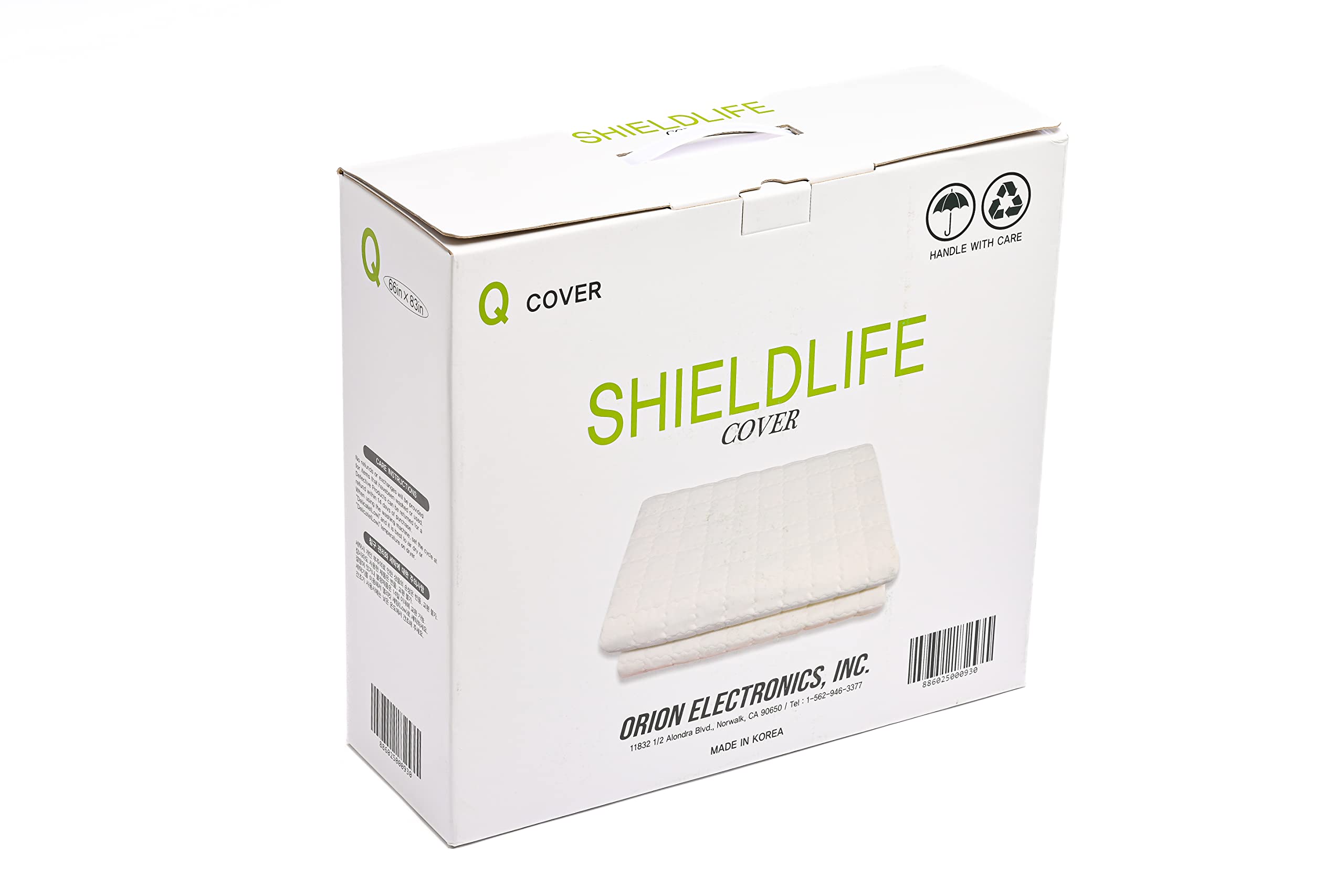 Cotton Queen Mattress Pad/Blanket, Also can be Used as Cover by ShieldLife, Cotton Blend Protection Mat for Queen Size Bed, Compatible with TheraMat Heated Mattress Pads, Made in Korea