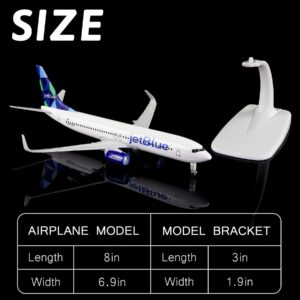 Busyflies 1:300 Scale Jetblue 737 Airplane Models Alloy Diecast Airplane Model