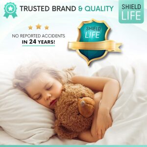 Cotton Queen Mattress Pad/Blanket, Also can be Used as Cover by ShieldLife, Cotton Blend Protection Mat for Queen Size Bed, Compatible with TheraMat Heated Mattress Pads, Made in Korea