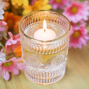 20 Pcs Floating Candles Centerpieces, 1.5 Inch Unscented Floating Candles Small Decoration, Floating Candles Vases for Valentine's Day, Thanksgiving, Wedding, Holiday, Parties and Home Decor