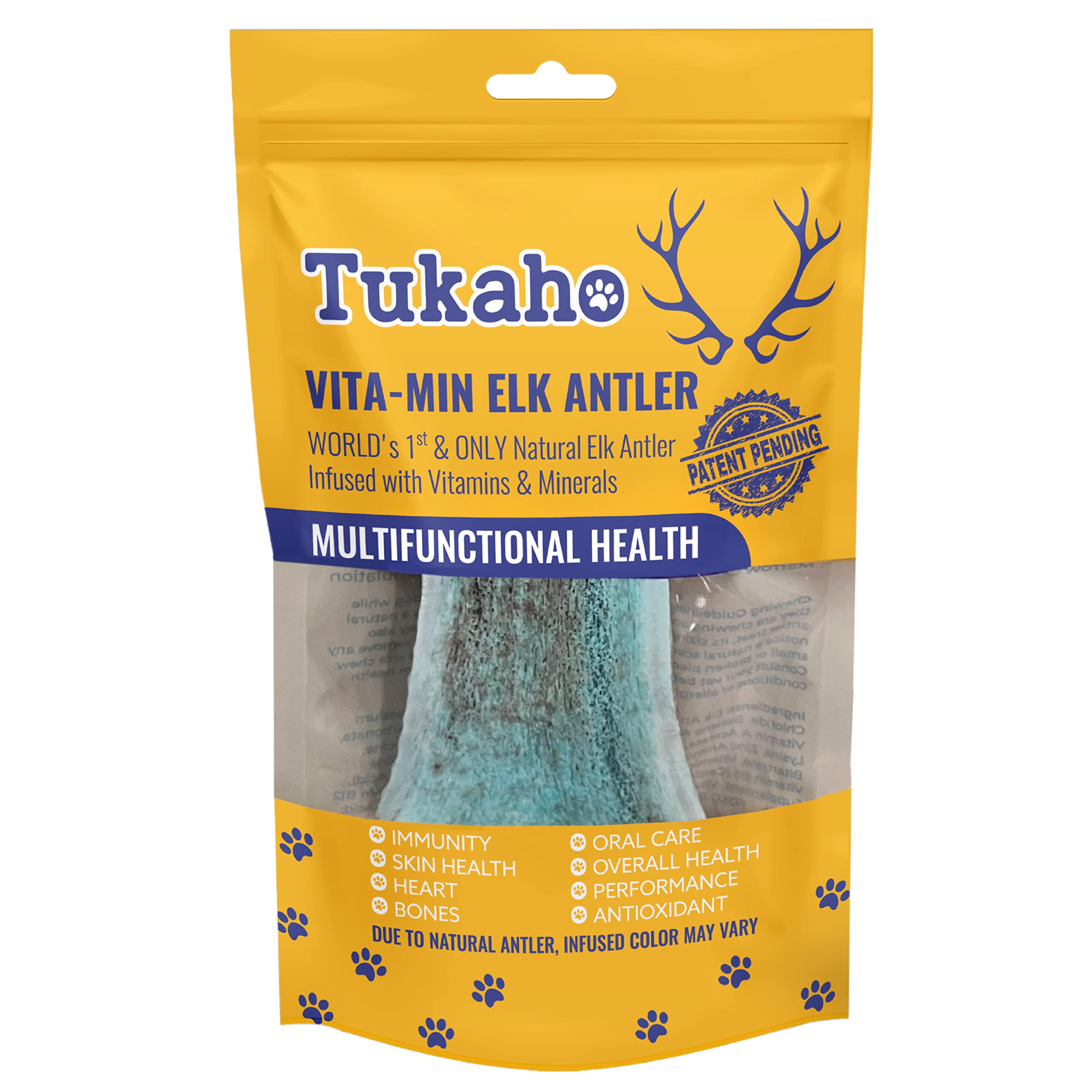 New Vita-Min Split Elk Antlers for Dogs Large with Vitamins & Minerals for Overall Health – Natural Dog Dental Treats for Oral Care (Large)