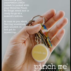 Pinch Me Therapy Dough Locket Combo - Holistic Aromatherapy Stress Relieving Putty – .3oz Clip-On Locket Scent + 3oz Dough BUMBLEBERRY