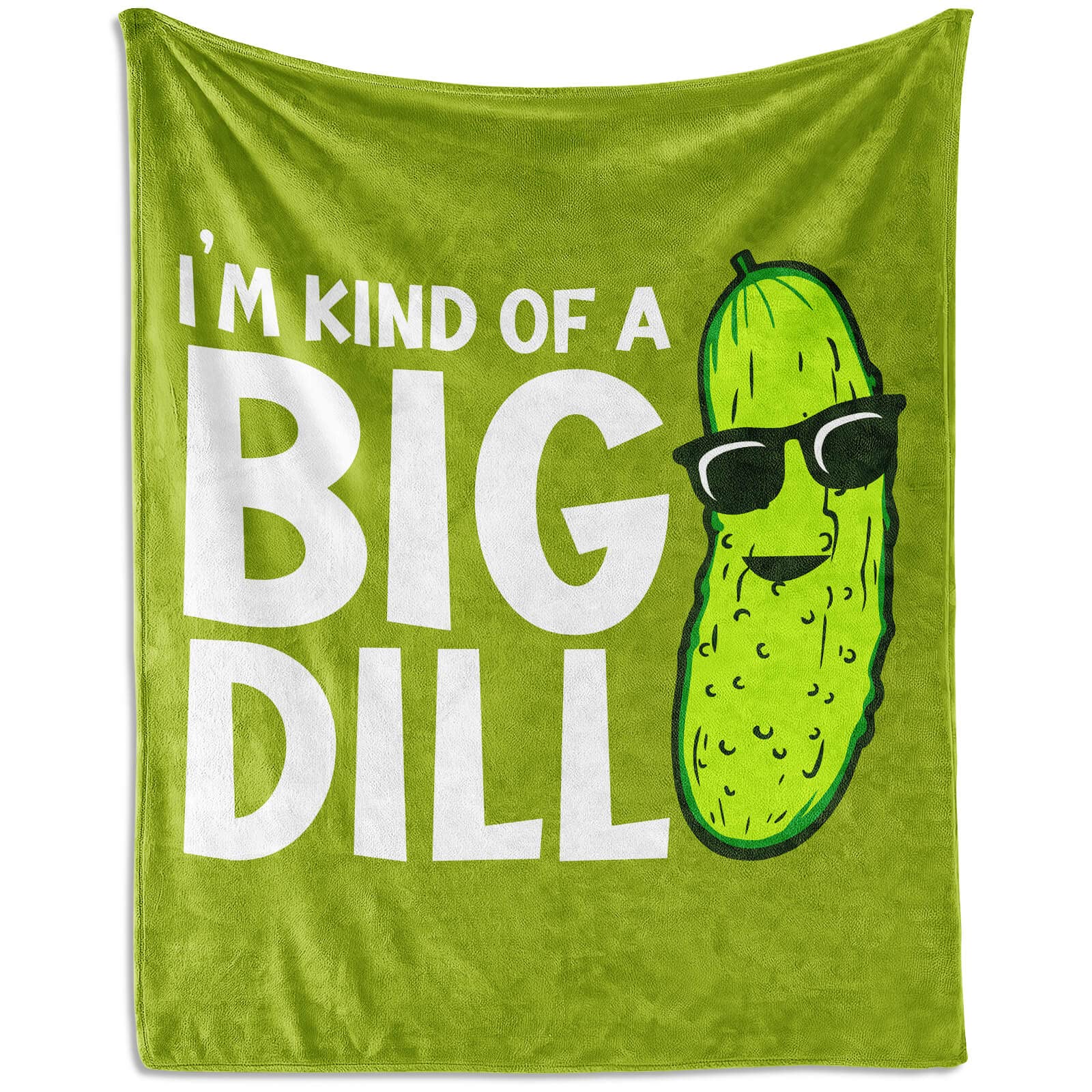 Pickle Throw Blanket for Teen - 50x60 Inches Throw Size - Soft Fluffy Cozy Blankets Gift - Green Funny Blanket Throws for Living Room Decorative