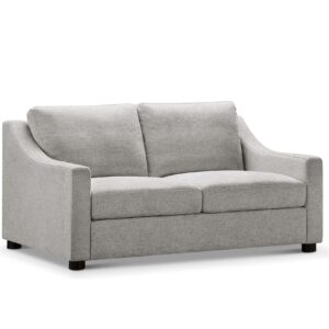 Abbyson Living Transitional Stain-Resistant Fabric Loveseat (Gray)