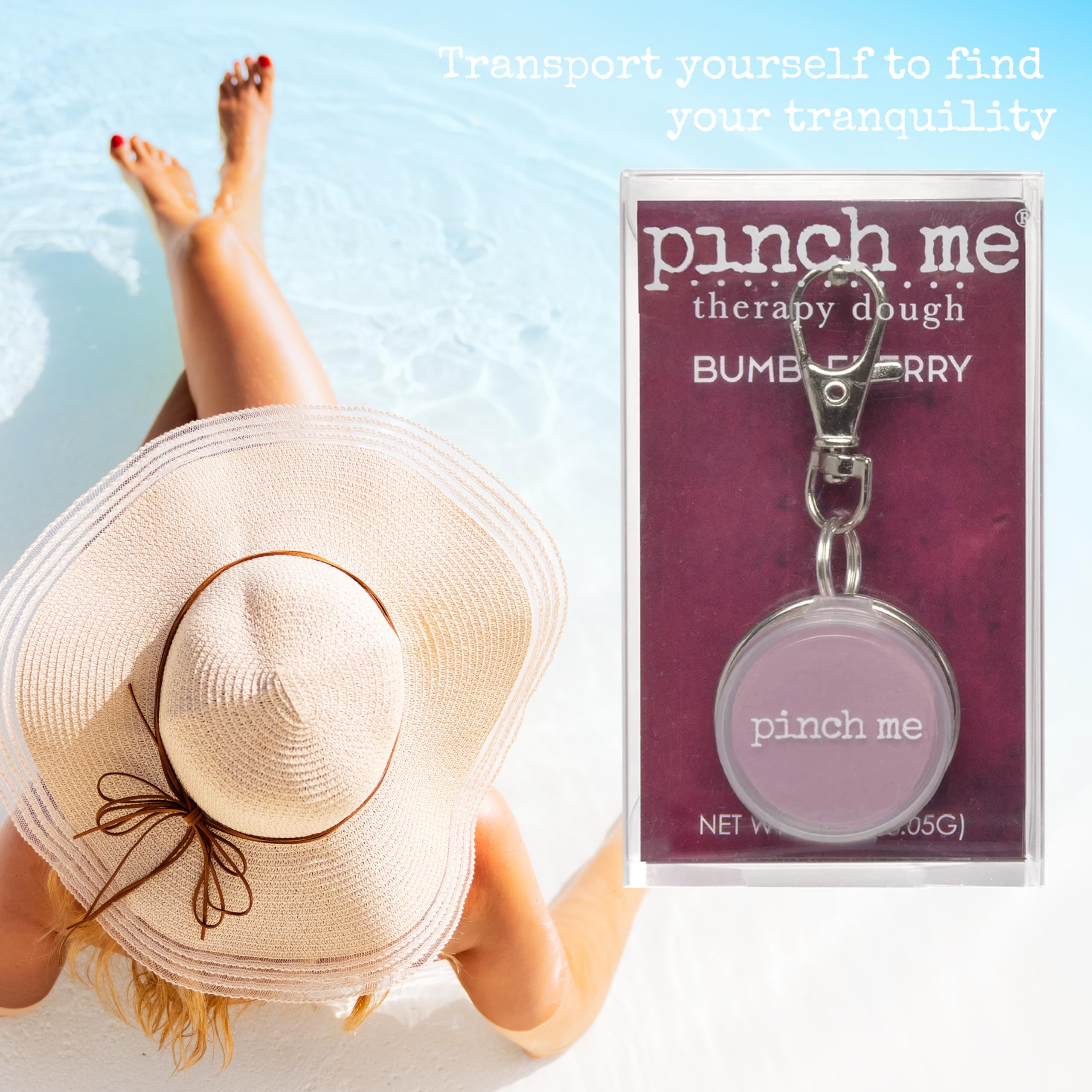 Pinch Me Therapy Dough Locket Combo - Holistic Aromatherapy Stress Relieving Putty – .3oz Clip-On Locket Scent + 3oz Dough BUMBLEBERRY