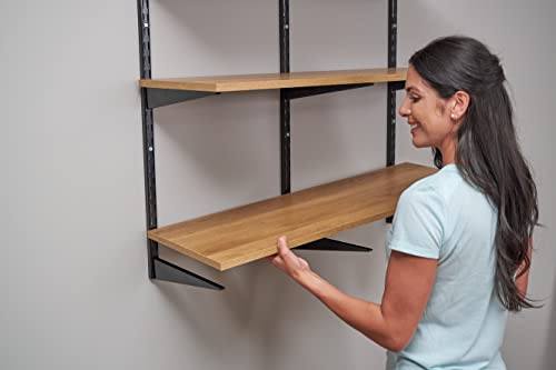 Rubbermaid 12"x24" Decorative Board, Golden Oak, Adjustable Shelf, Wood for Home/Garage Storage/Shelving